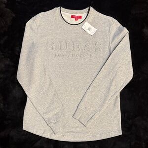 Guess Heather Gray Embossed Logo